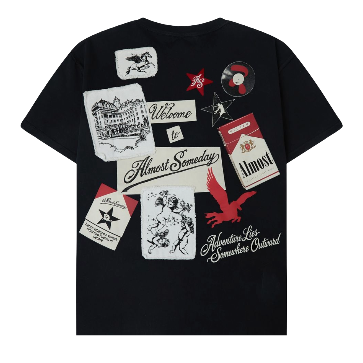 AS 'WELCOME' SS TEE (BLK)