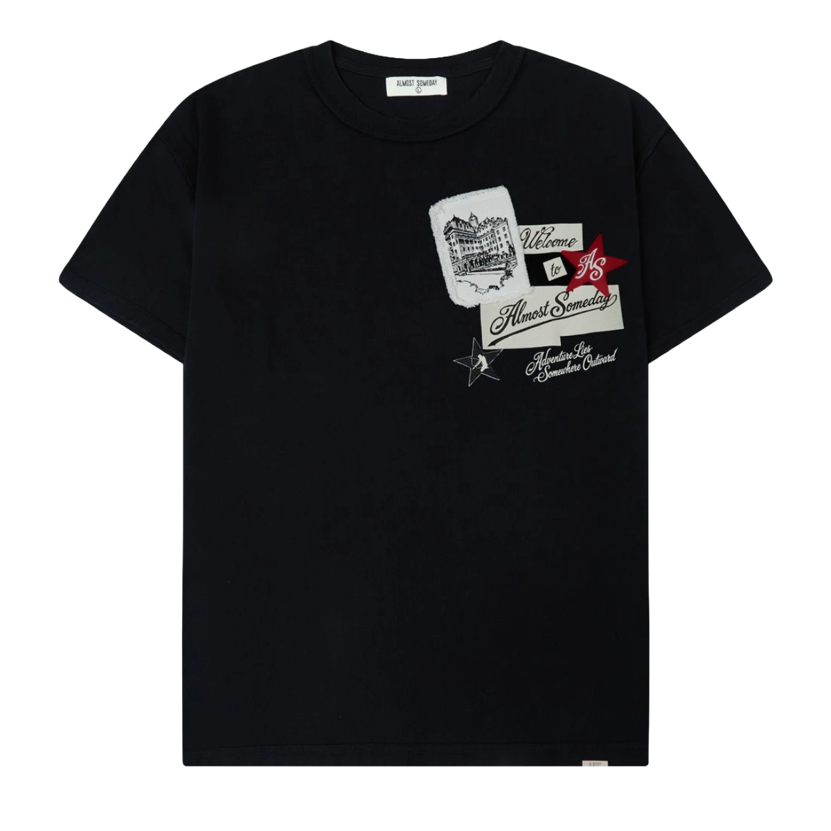 AS 'WELCOME' SS TEE (BLK)