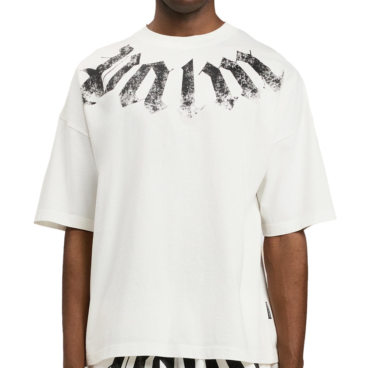 PA BIG NECK LOGO LOOSE TEE (OFF WHT)
