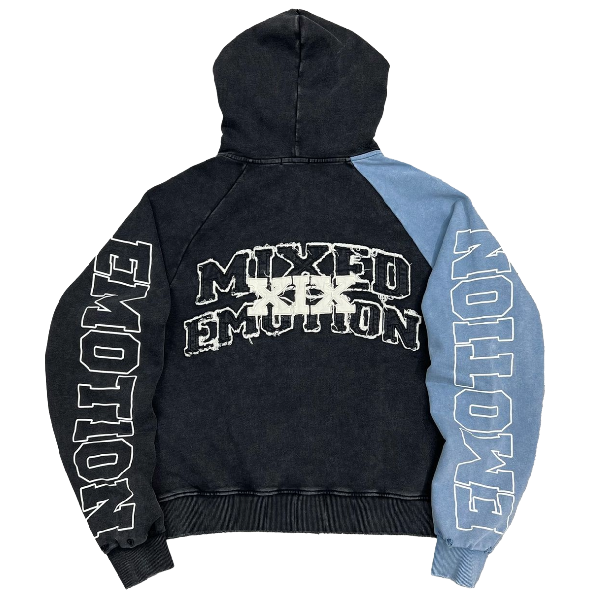 ME 'SPLIT DECISION' HOODIE (BLK/BLU)