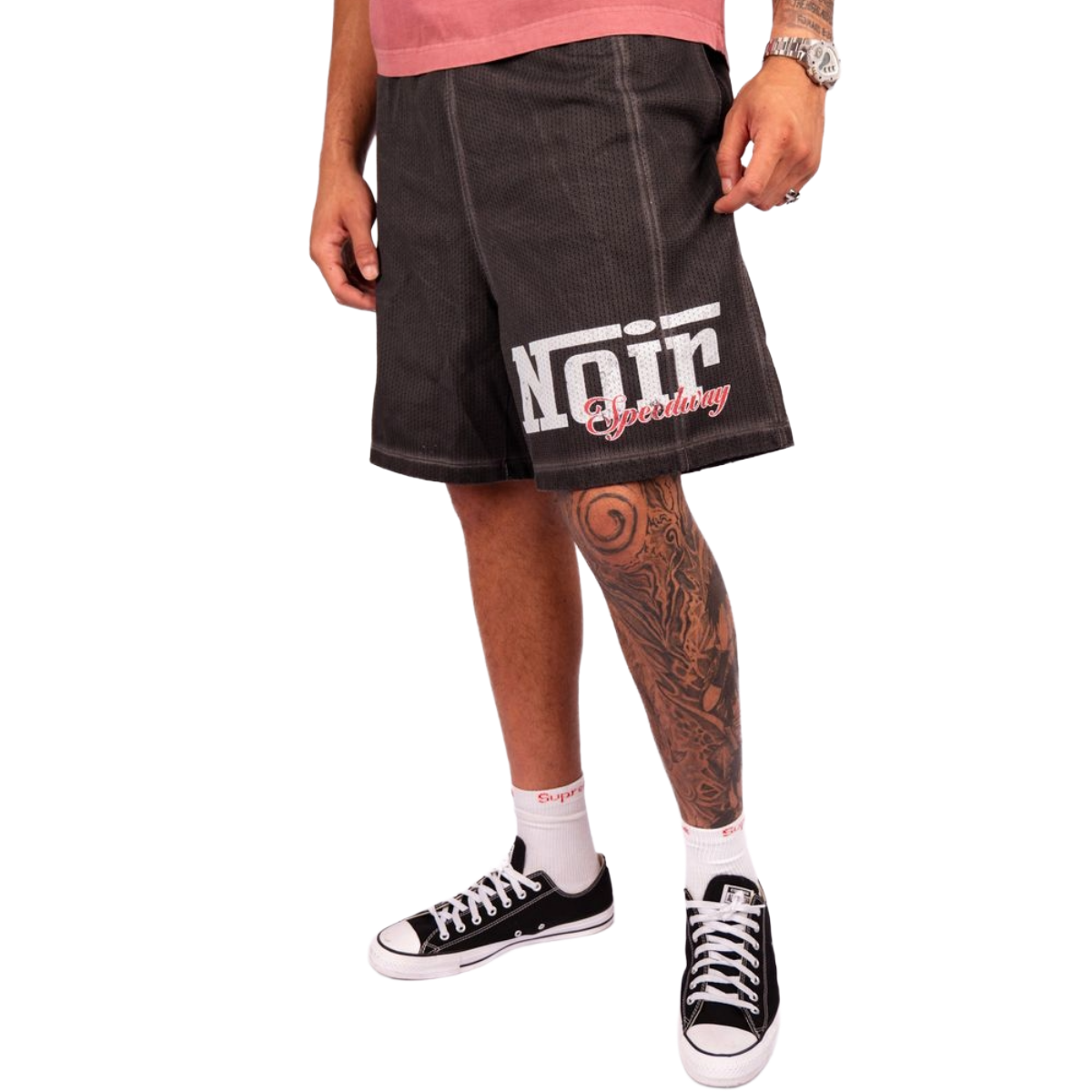 NOIR 'RACER' SHORTS (ASH)