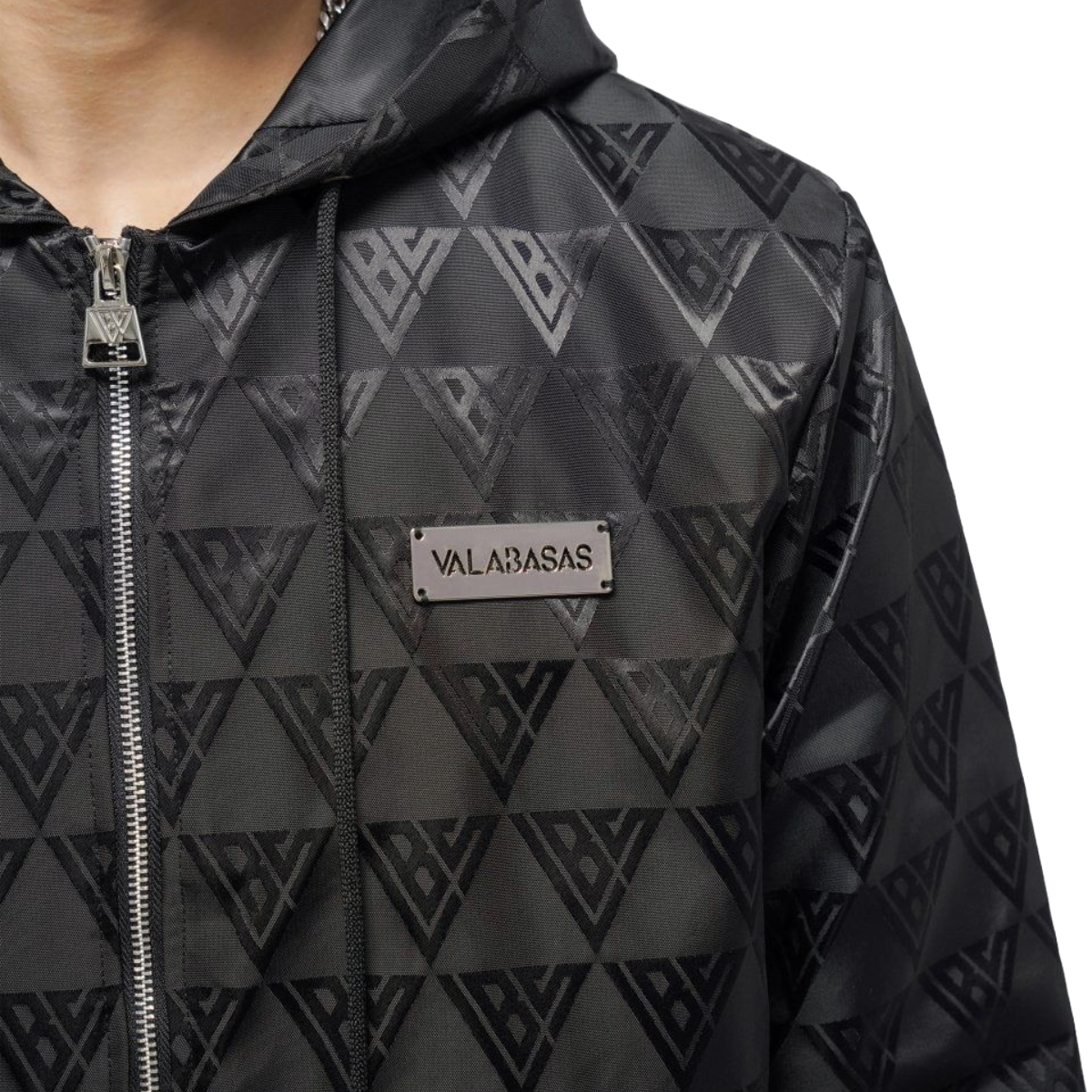 VALABASAS 'MONOGRAM' 2.0 WINDBREAKER (BLK)