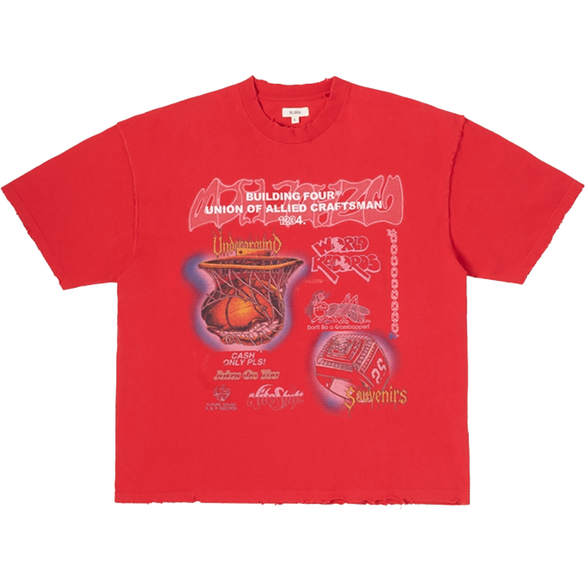 BLDG4 'BASILIQUE' SS TEE (RED)