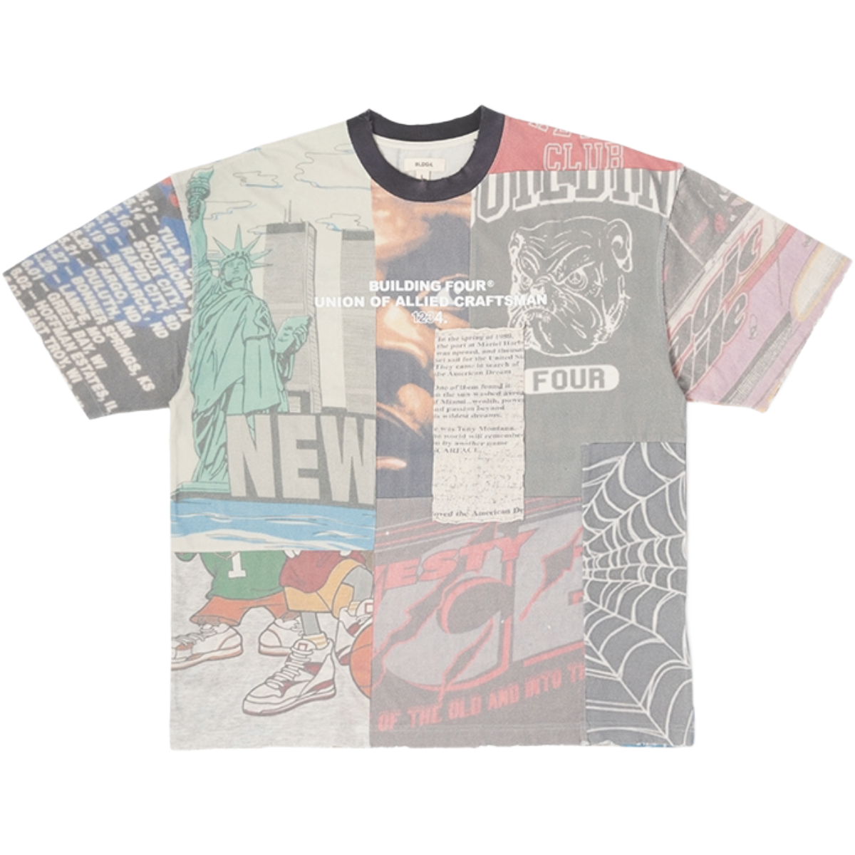 BLDG4 'LAYER' SS TEE (ANTQ WHT)