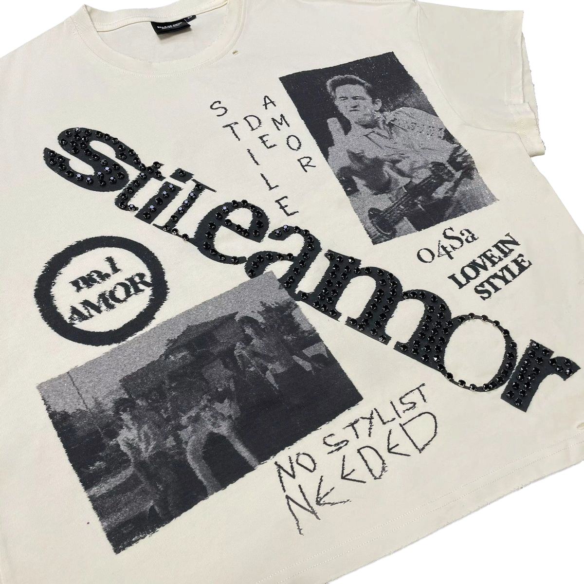 SDA 'NO STYLIST' SS TEE (CRM)