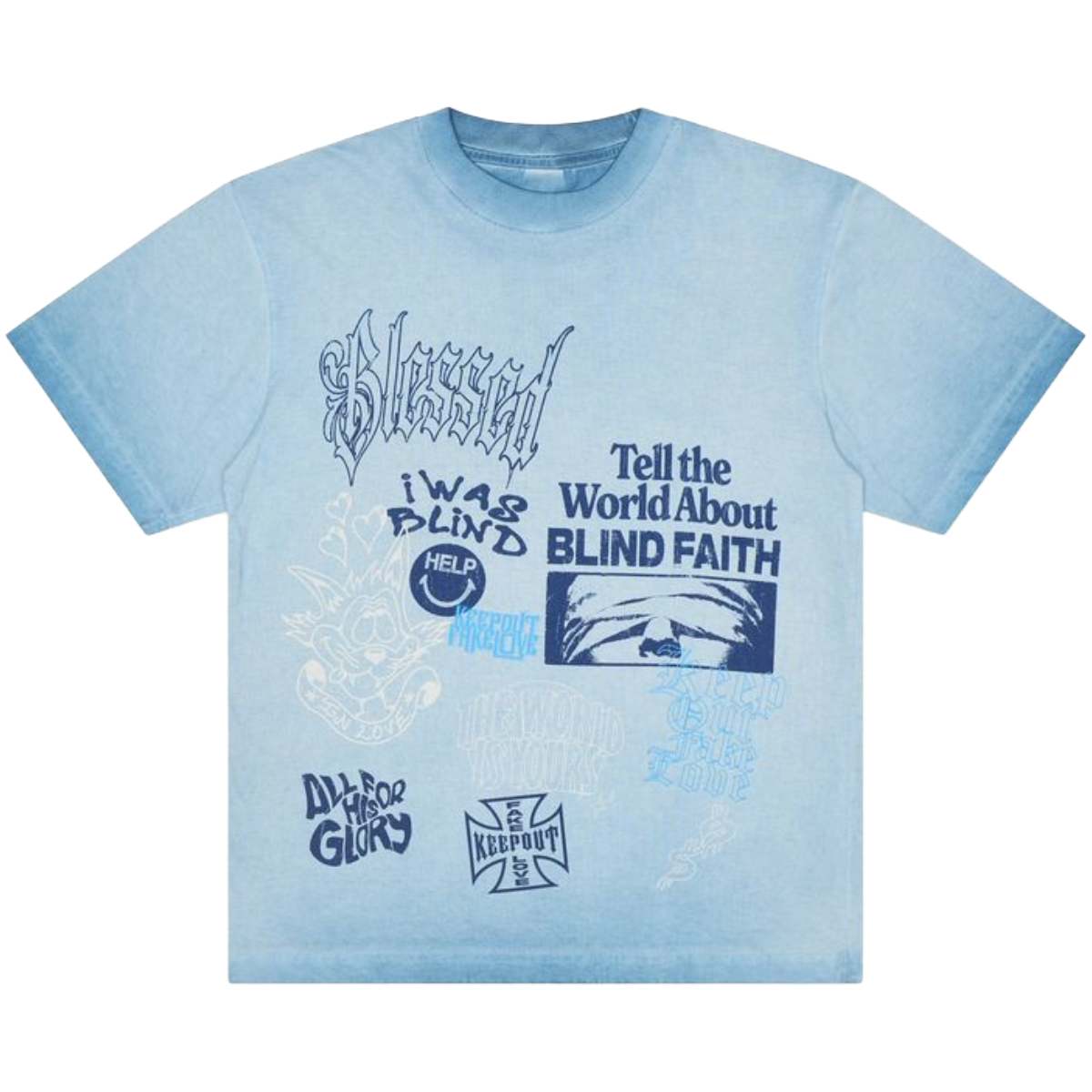 KOFL 'GRACE' SS TEE (LT BLU)