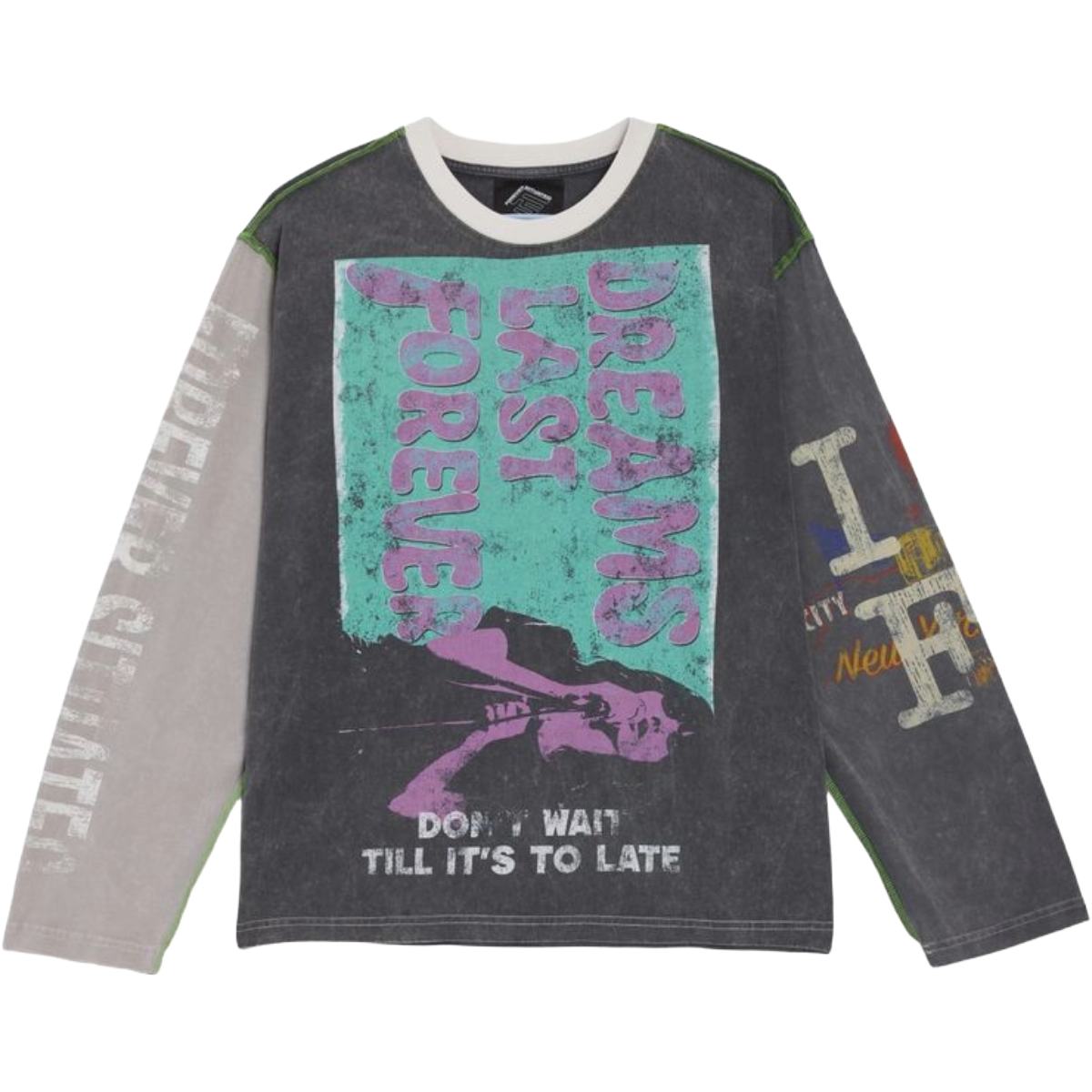 FS 'DREAM FOREVER' LS TEE (GRY)