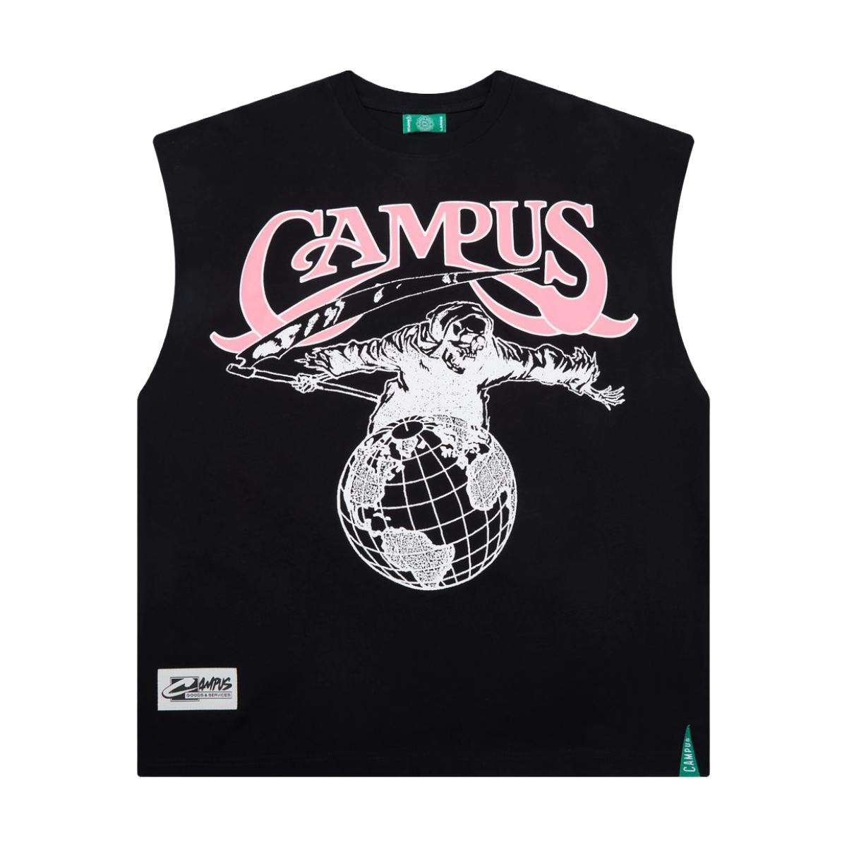 CAMPUS 'REAPER' SLEEVELESS TEE (BLK)