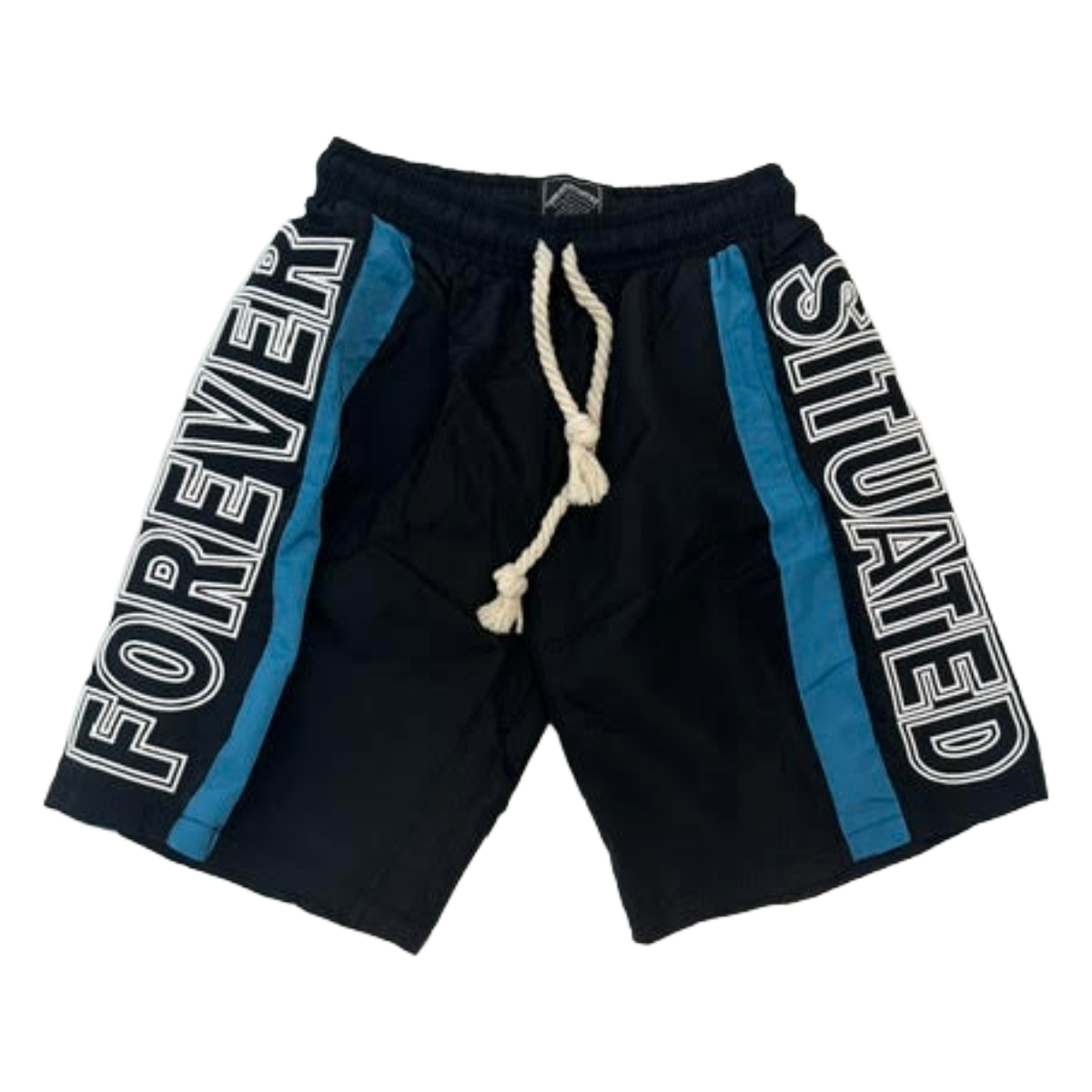 FS TRACK SHORTS (BLK/BLUE)
