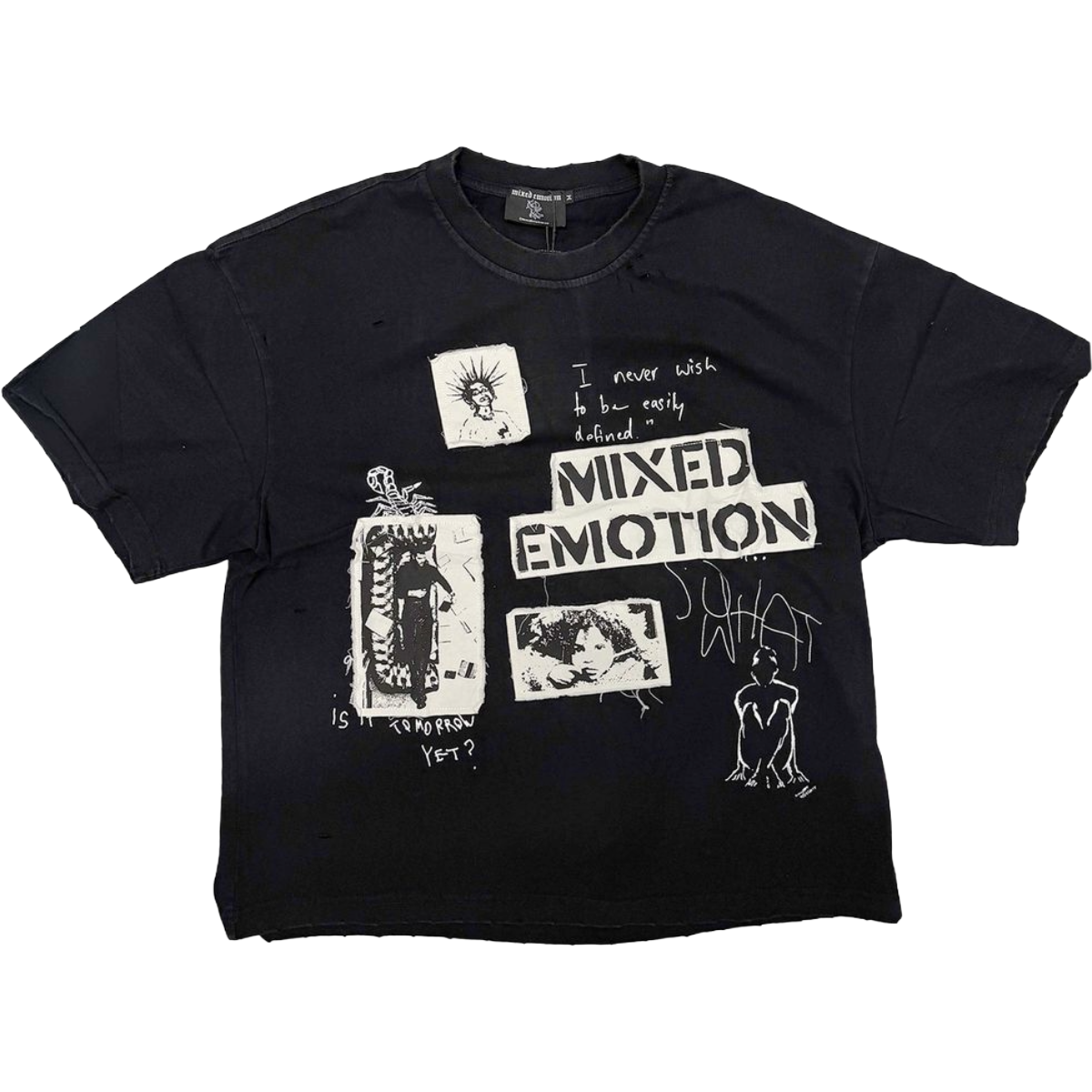 ME 'STAMPED' SS TEE (BLK)