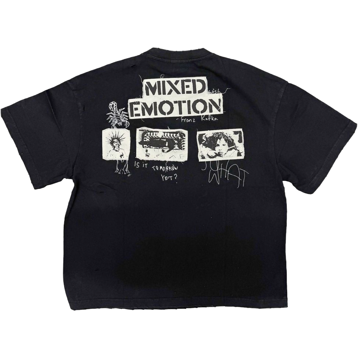 ME 'STAMPED' SS TEE (BLK)