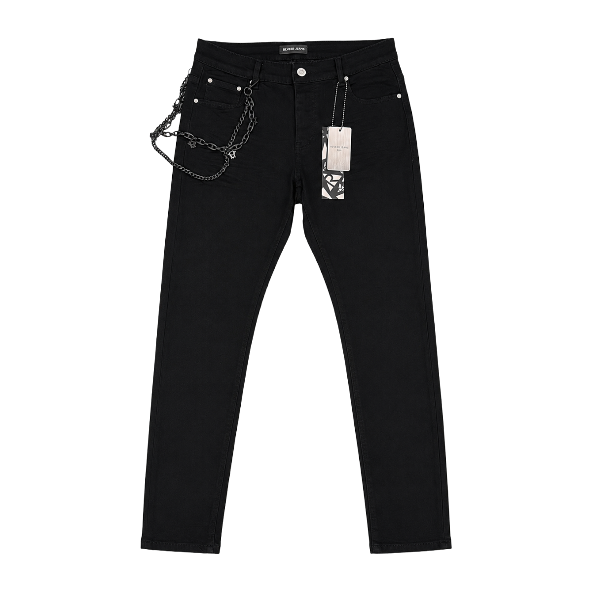 RVR 'ORIGIN' XP-11 RIPPED BLACK SKINNY DENIM