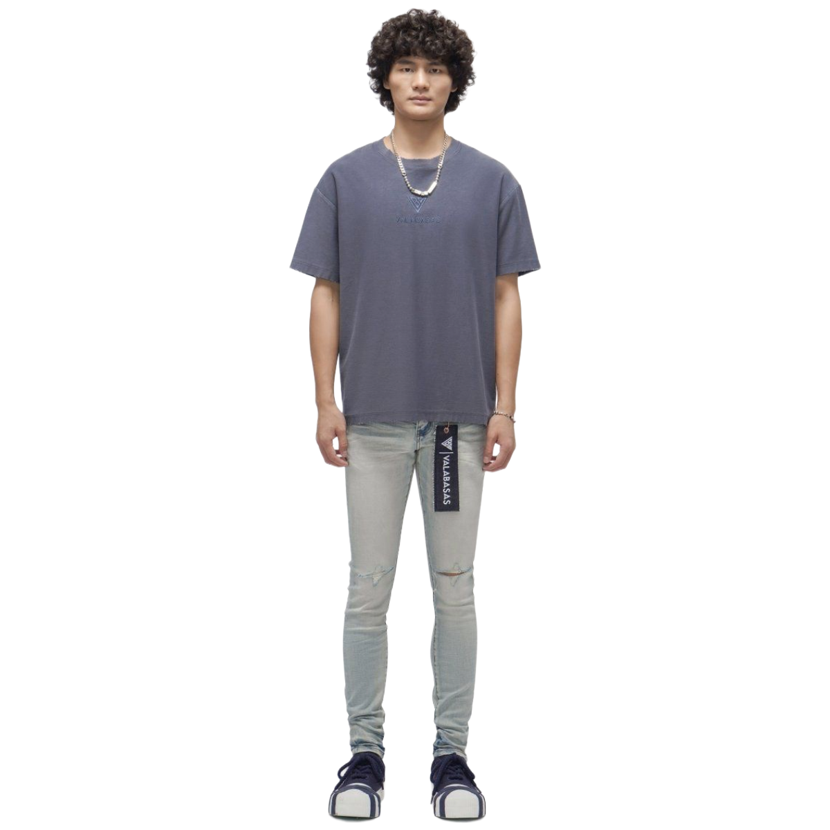 VALABASAS MR.CLEAN LIGHT WASH SKINNY JEANS