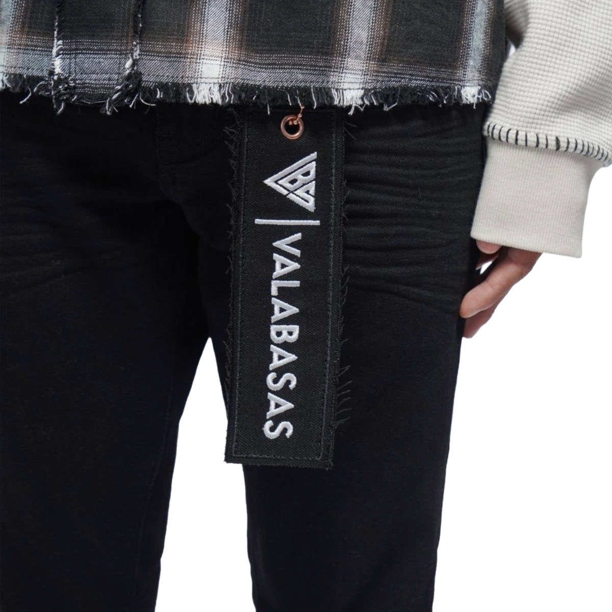 VALABASAS MR.CLEAN BLACK SKINNY JEANS