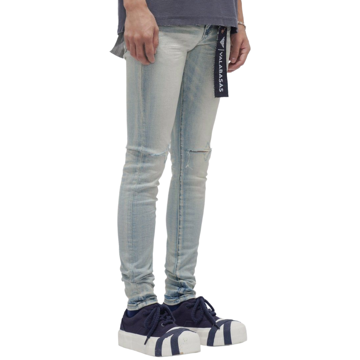 VALABASAS MR.CLEAN LIGHT WASH SKINNY JEANS