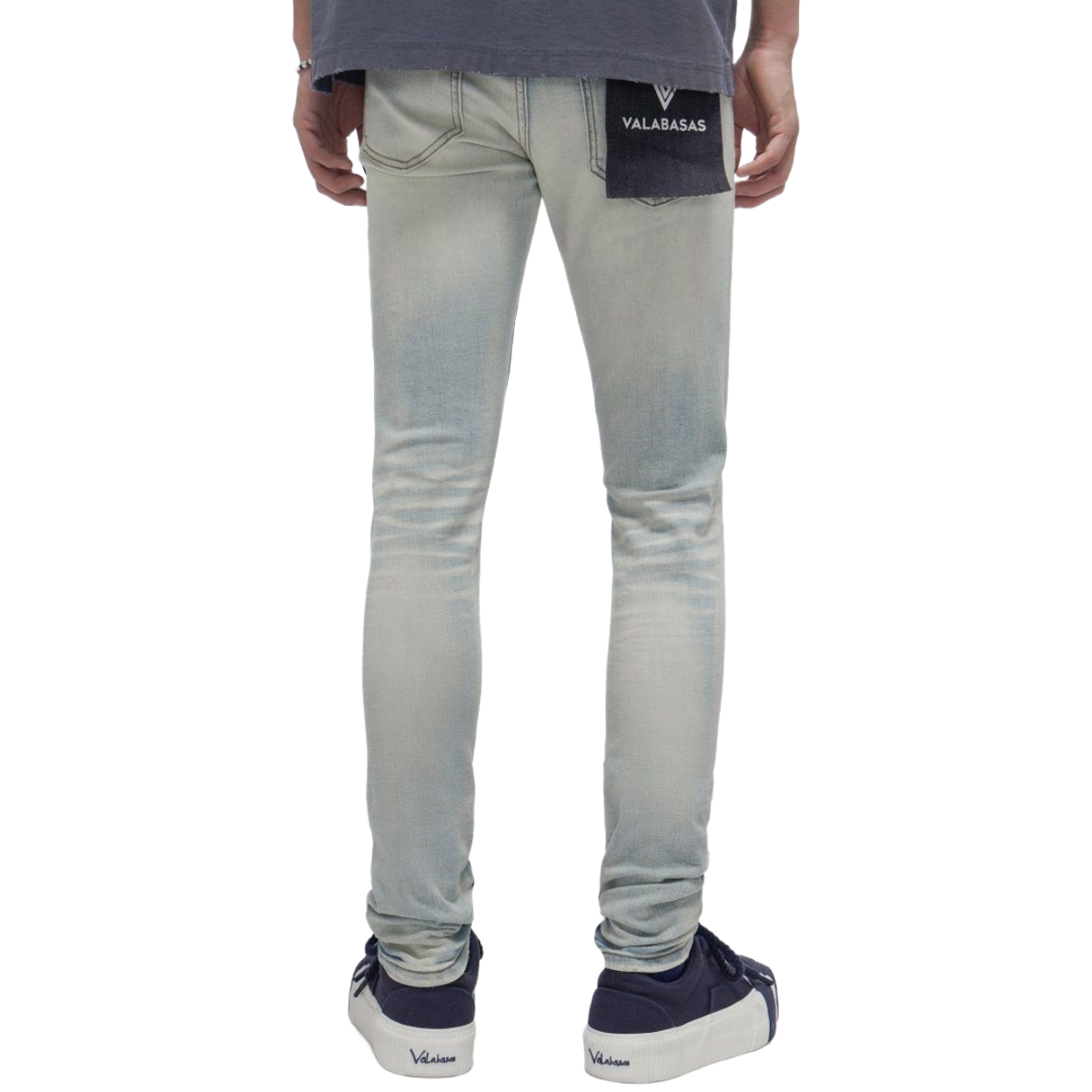 VALABASAS MR.CLEAN LIGHT WASH SKINNY JEANS