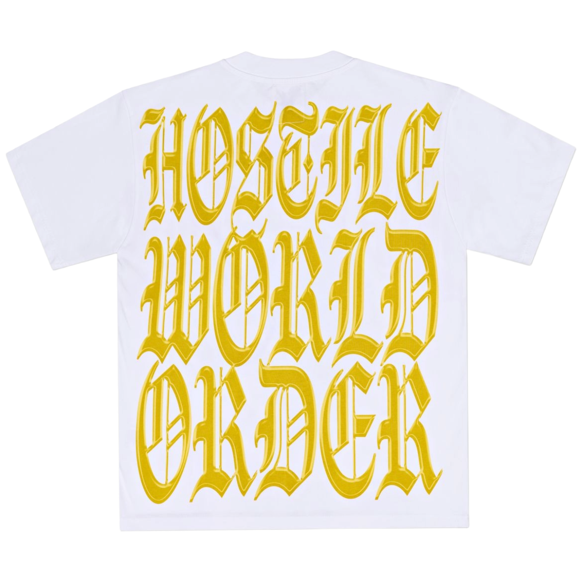 XHOSTILE 'WORLD ORDER' SS TEE (WHT/RED)
