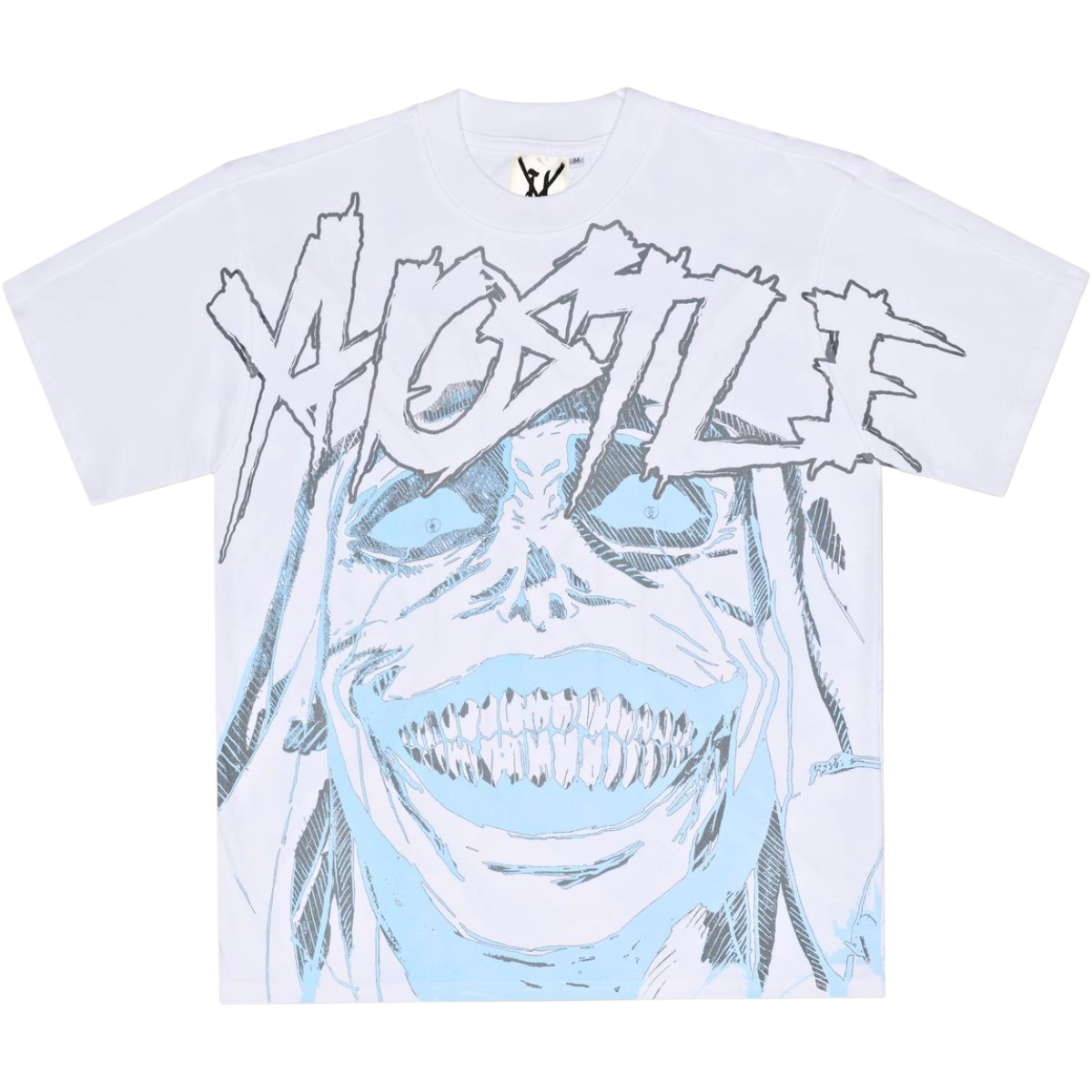 XHOSTILE 'EMPTY SOUL' SS TEE (WHT/BLUE)
