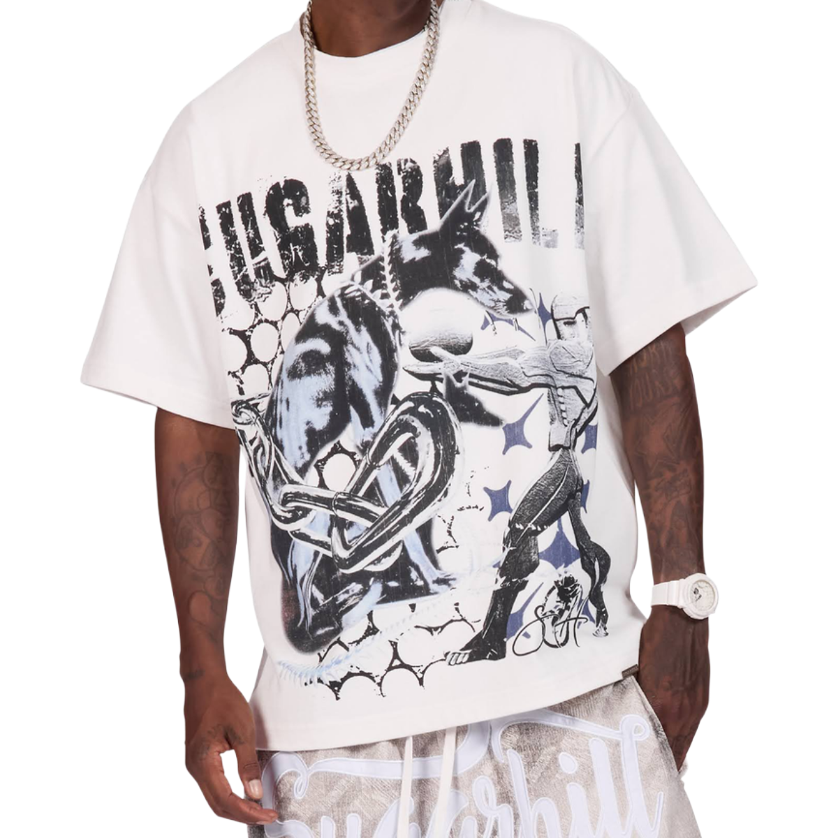 SG 'ANCIENT' SS TEE (WHT)