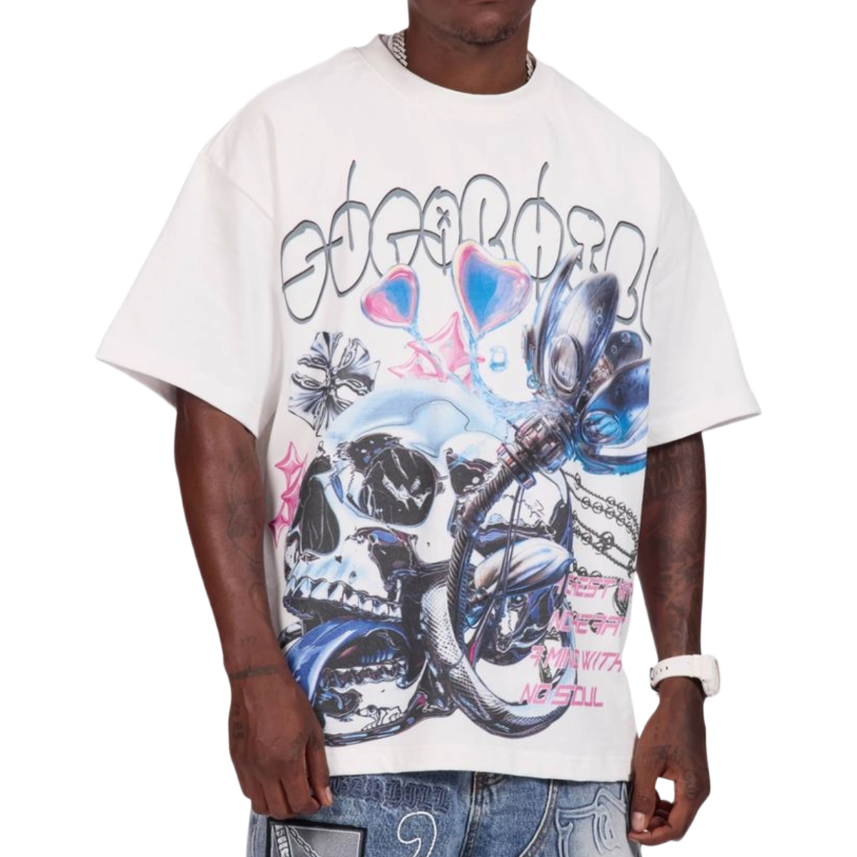 SG 'VAPORIZE' SS TEE (WHT)