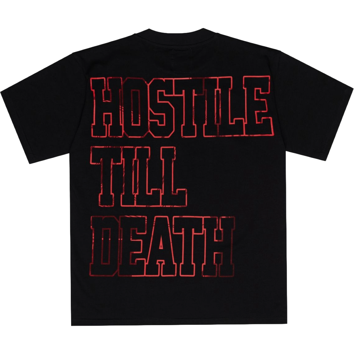 XHOSTILE 'TILL DEATH' SS TEE (BLK/RED)