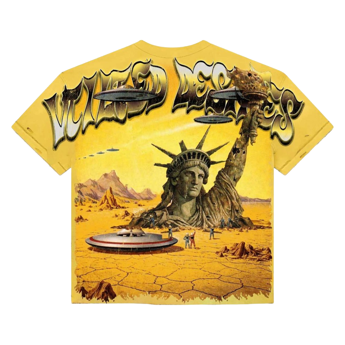 VTILTED 'DUNE' SS TEE (YLW WASH)