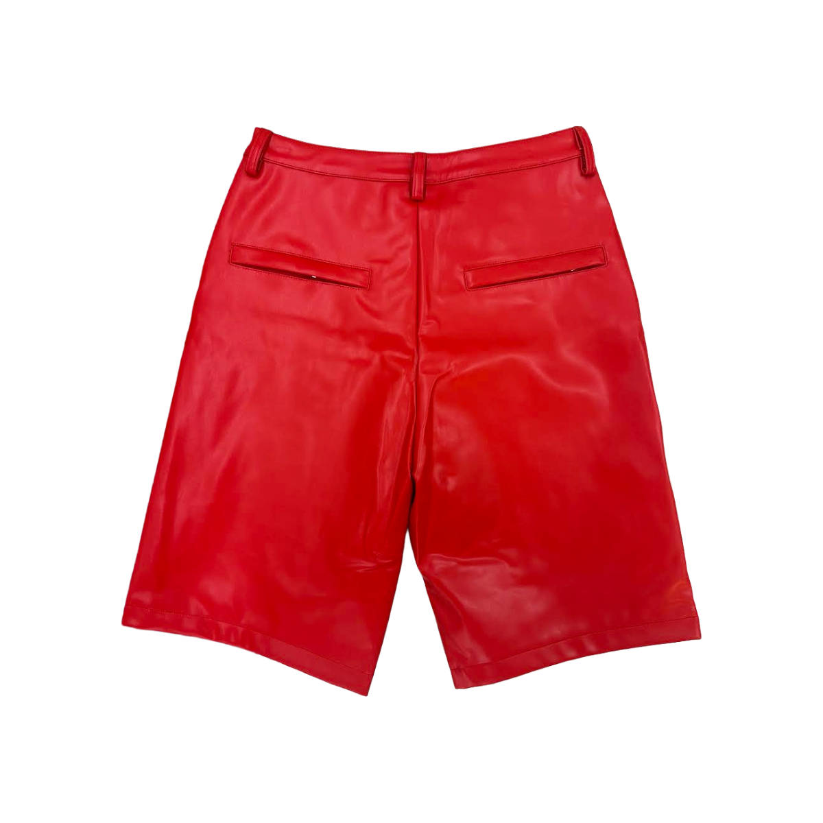 GALA RED LEATHER SHORTS (RED)