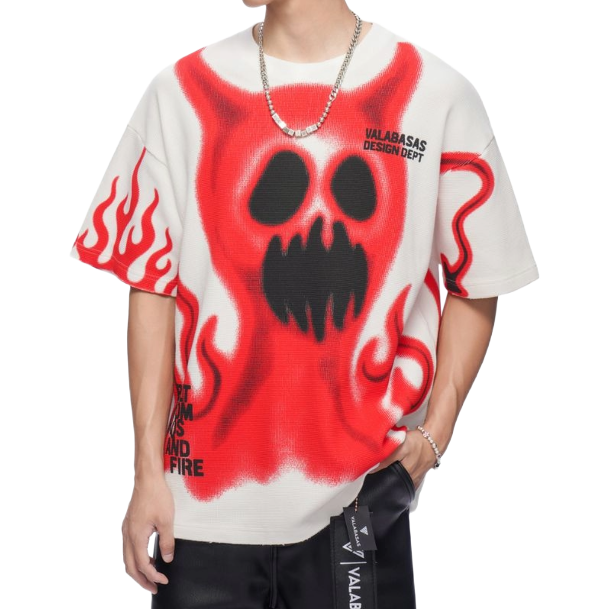 VALABASAS 'HOTTER THAN HOT' SS TEE (WHT)
