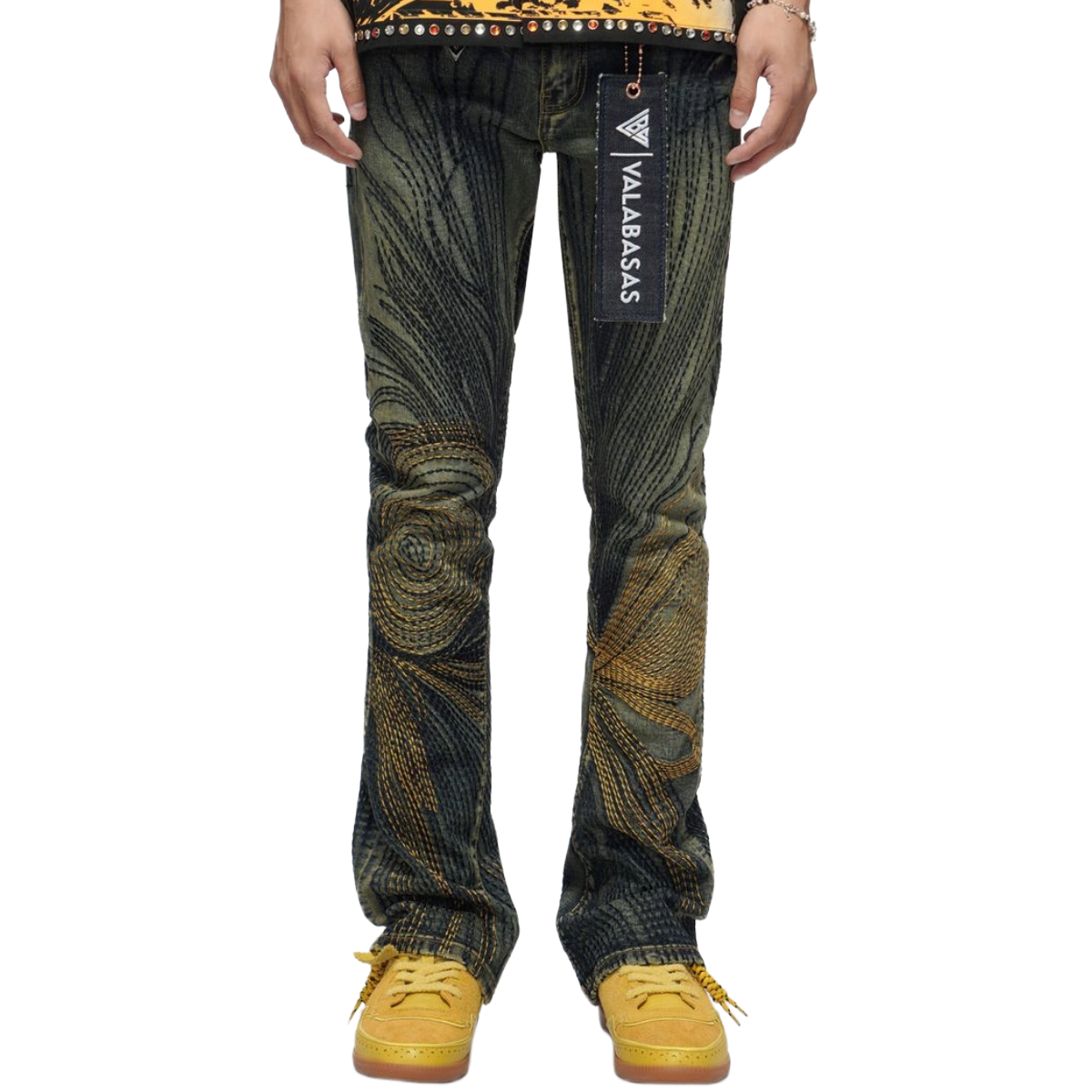 VALABASAS 'KNOWLEDGE' STACKED DENIM (DARK VTG WASH)