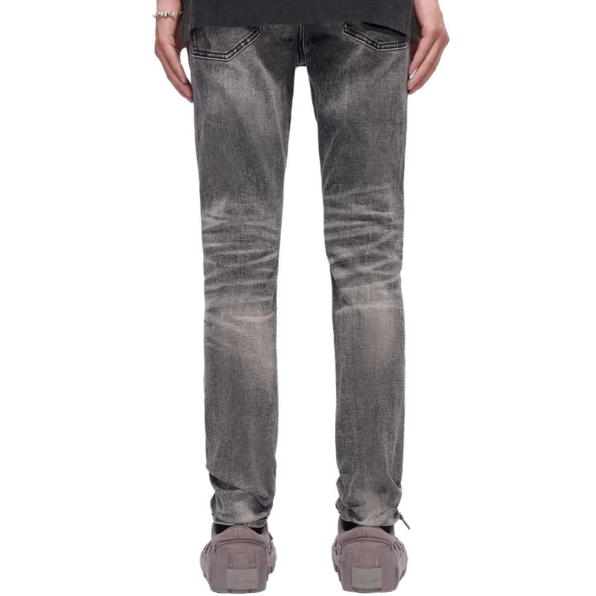 VALABASAS 'SCIMITAR' SKINNY DENIM (GRAY WASH)