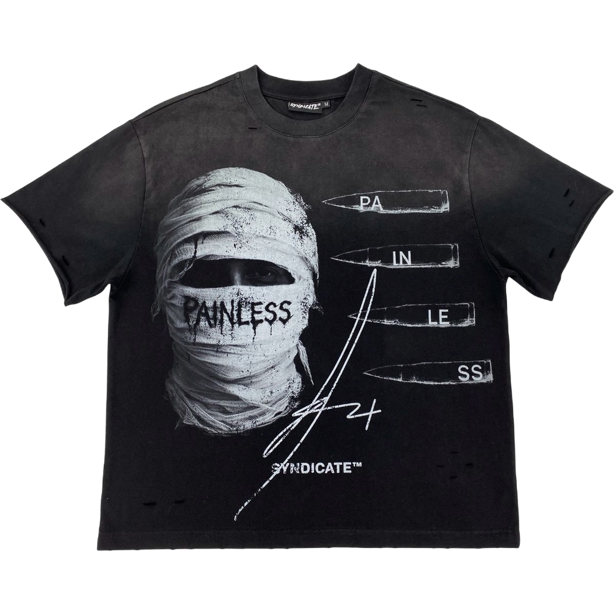 SYNDICATE 'PAINLESS' SS TEE (BLK)