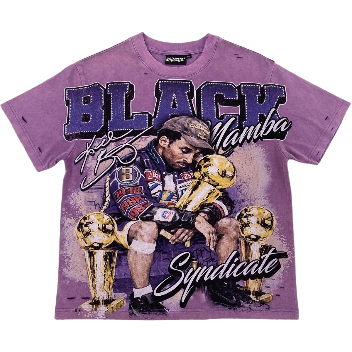 SYNDICATE 'KB' SS TEE (PRPL WASH)