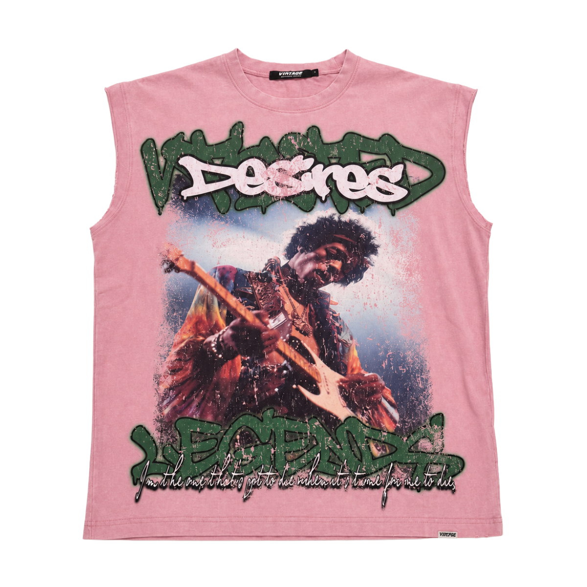 VTILTED 'ROLLING LOUD' SLEEVELESS TEE (PNK)