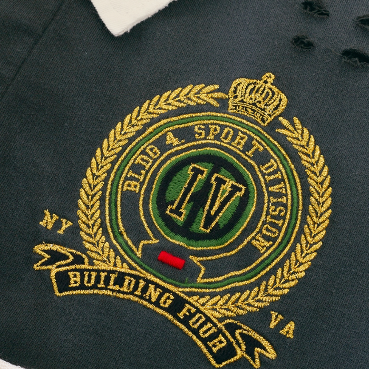 BLDG4 'TEMPLE' SS POLO (BLK WASH)