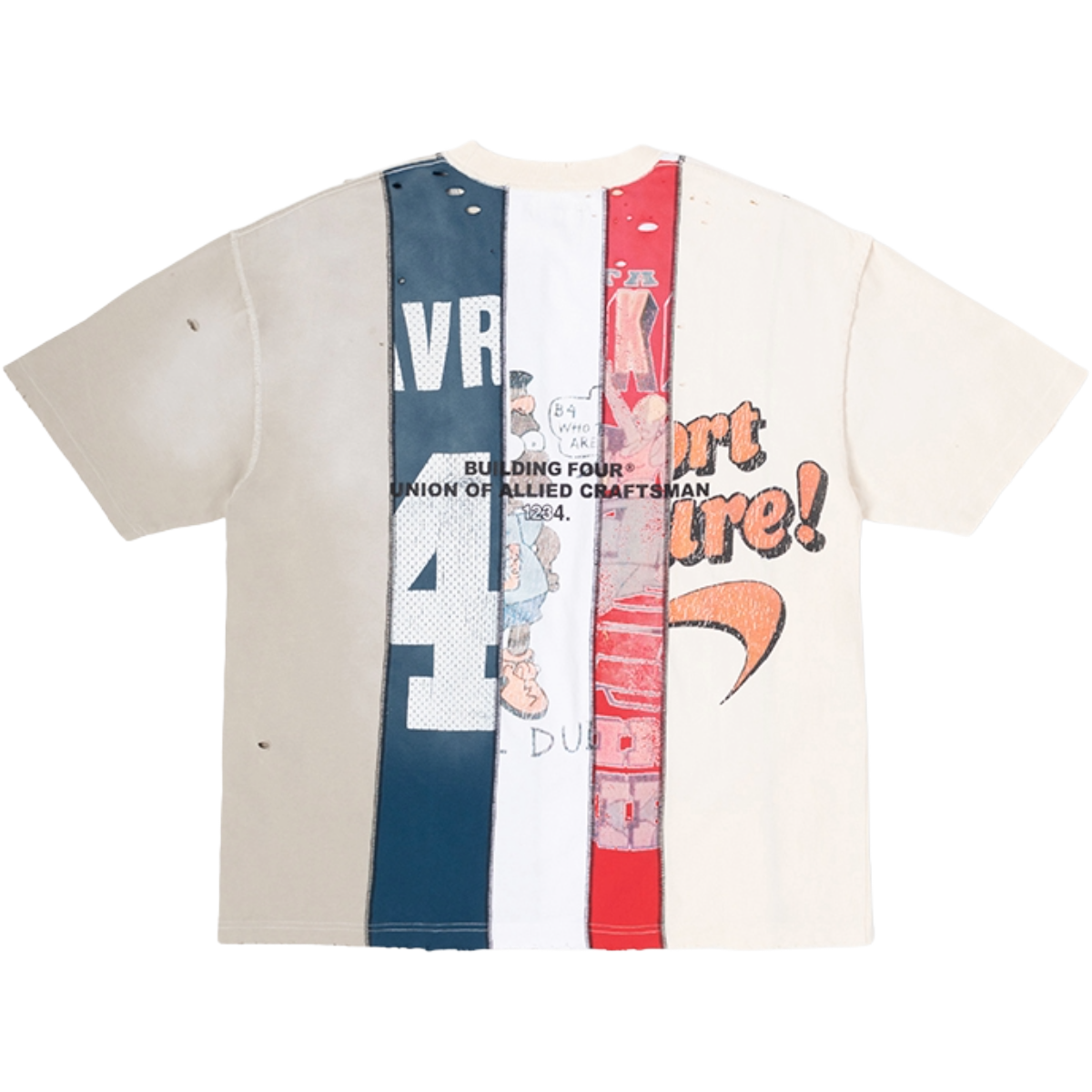 BLDG4 'POWER' SS KNIT TEE (ANTQ WHT)