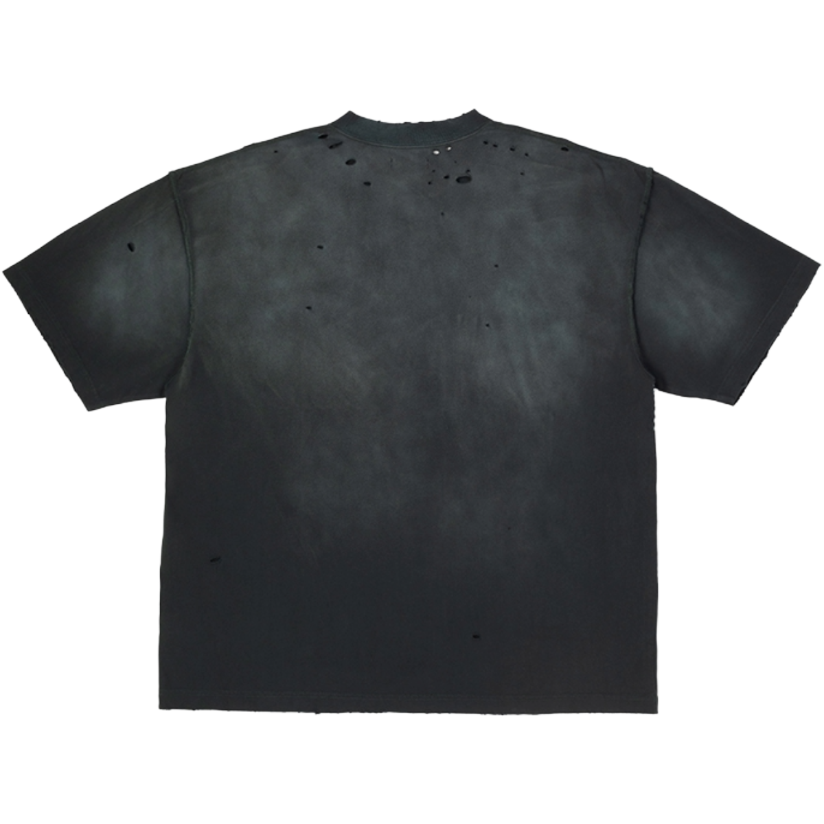 BLDG4 'TV TOWER' SS KNIT TEE (BLK WASH)