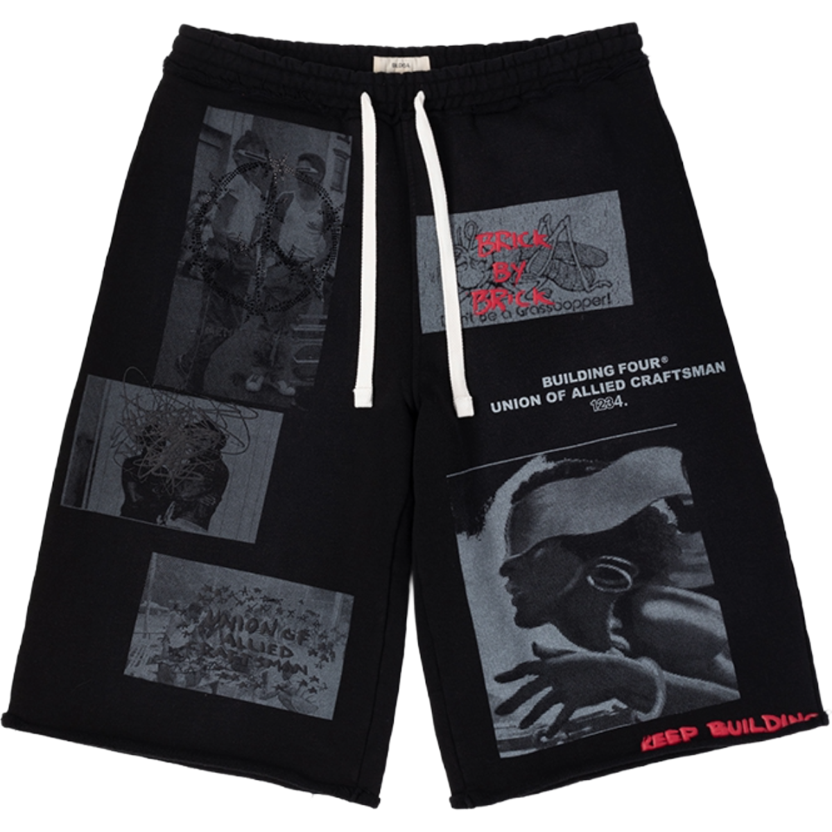 BLDG4 'PALACE' SHORTS (BLK)