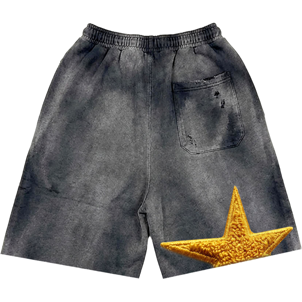 AH '7AM' SHORT (BLK WASH)