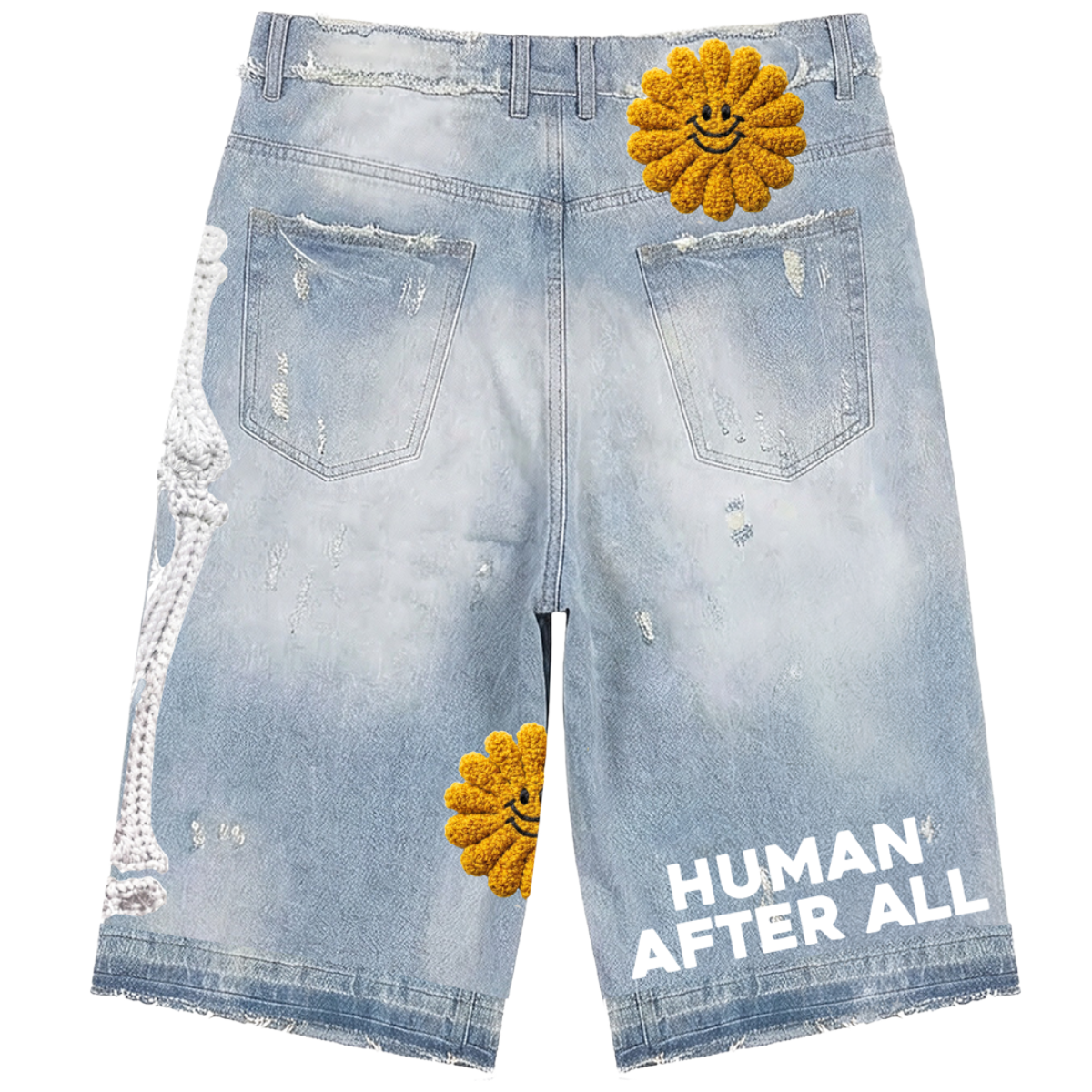 AH 'LIFE IS GOOD' DENIM SHORT (LT BLUE)