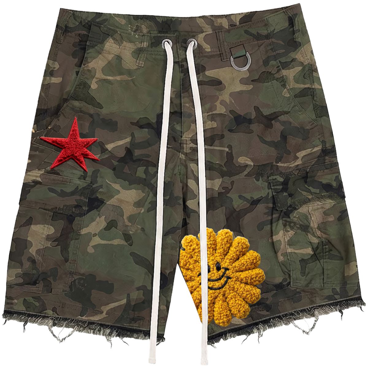 AH 'YAYO' DENIM SHORT (CAMO)