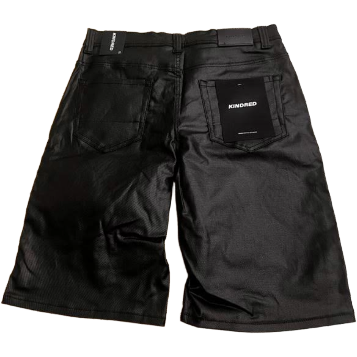 KINDRED 'COATED BLK' RHINESTONE DENIM SHORTS