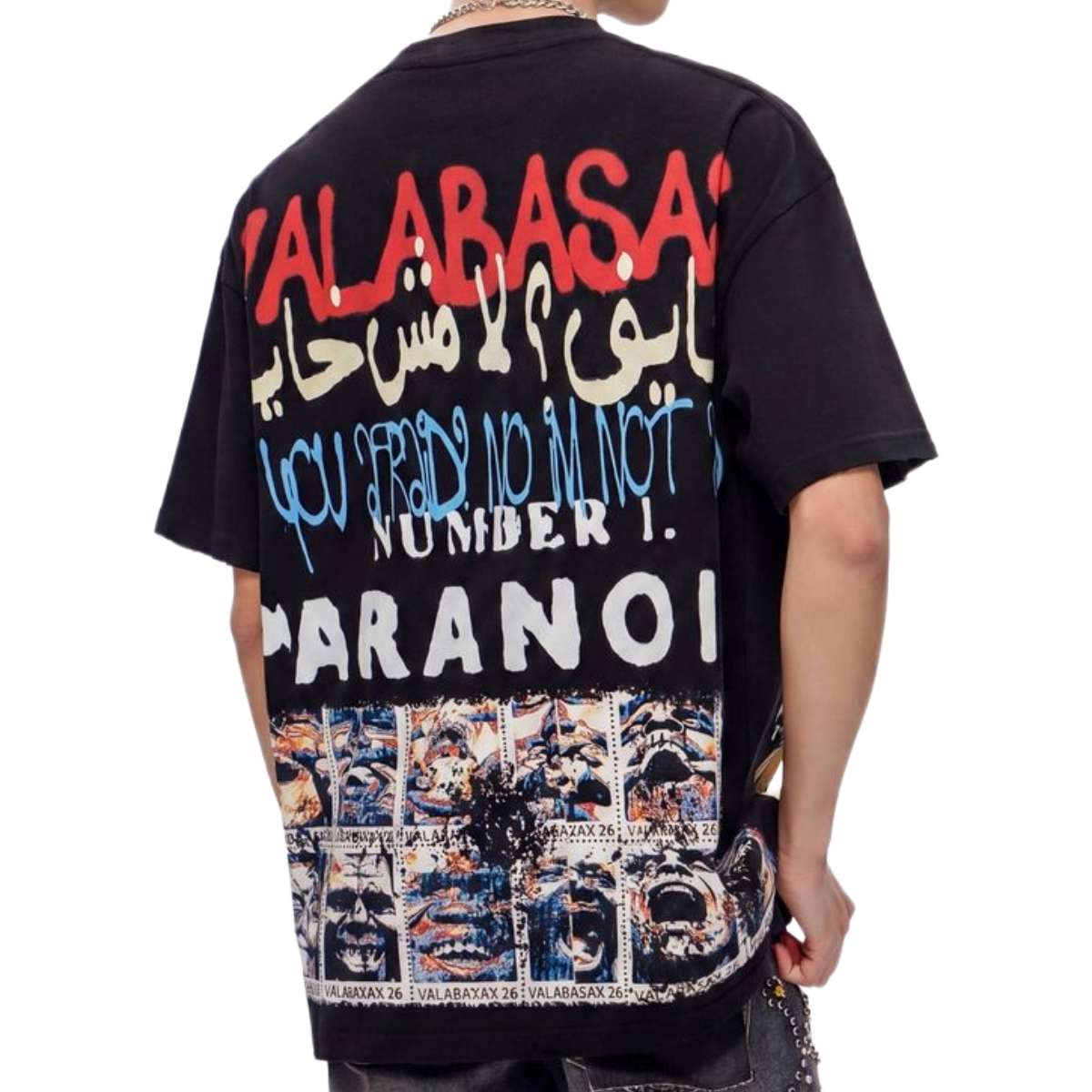 VALABASAS 'PARANOID' SS TEE (BLK)