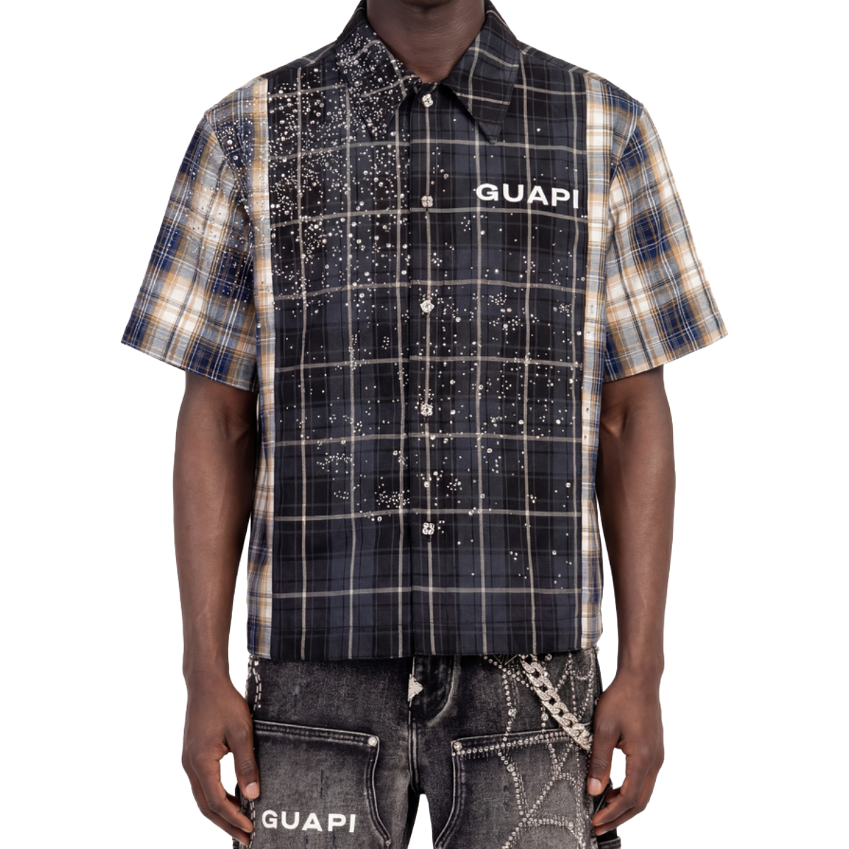 GUAPI 'NOIR' SS BUTTON UP (BLK)