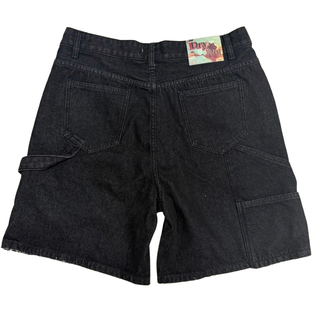 DRY ROT 'OUTLAW' DENIM SHORTS (BLK)