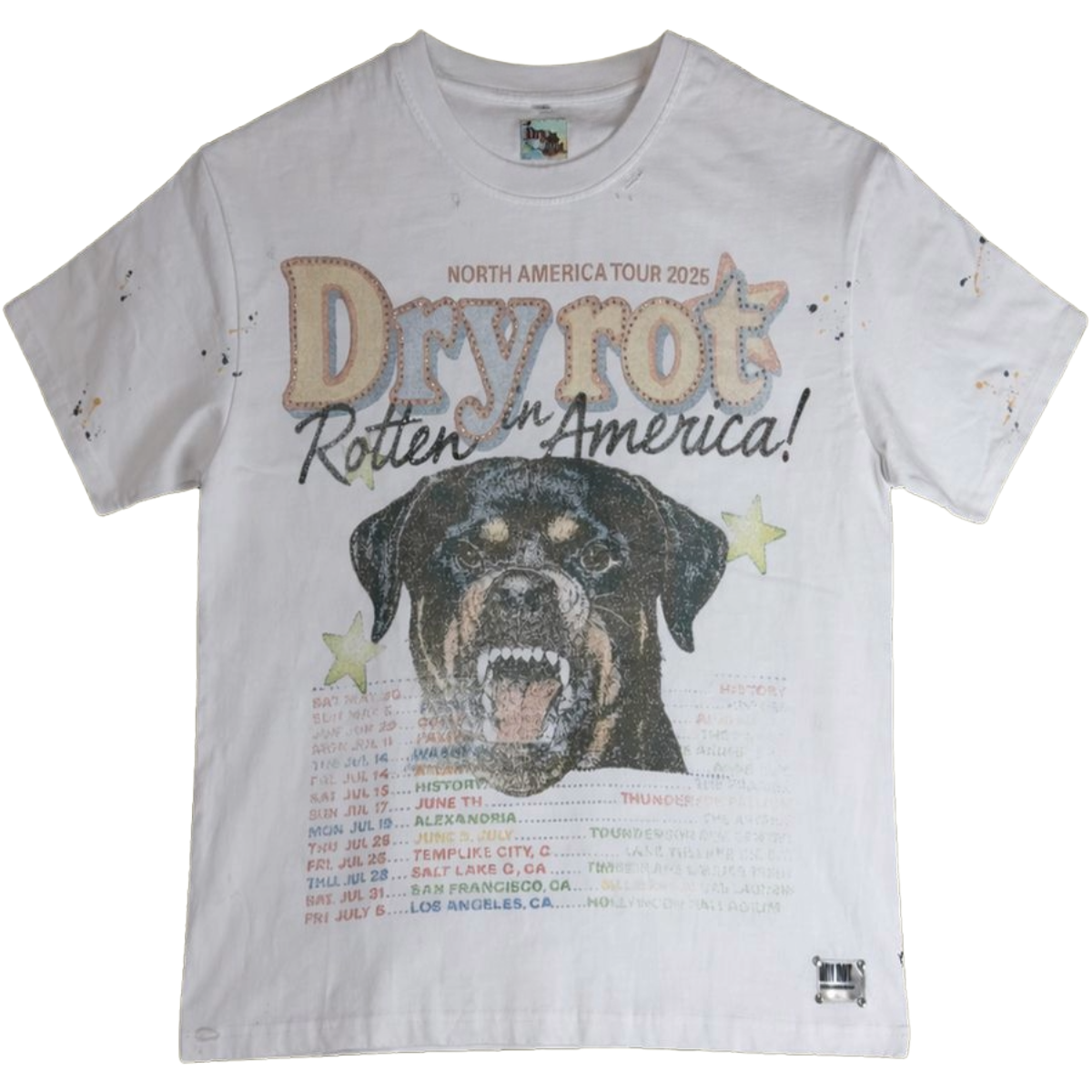 DRY ROT 'ROTTEN IN AMERICA' SS TEE (WHT)