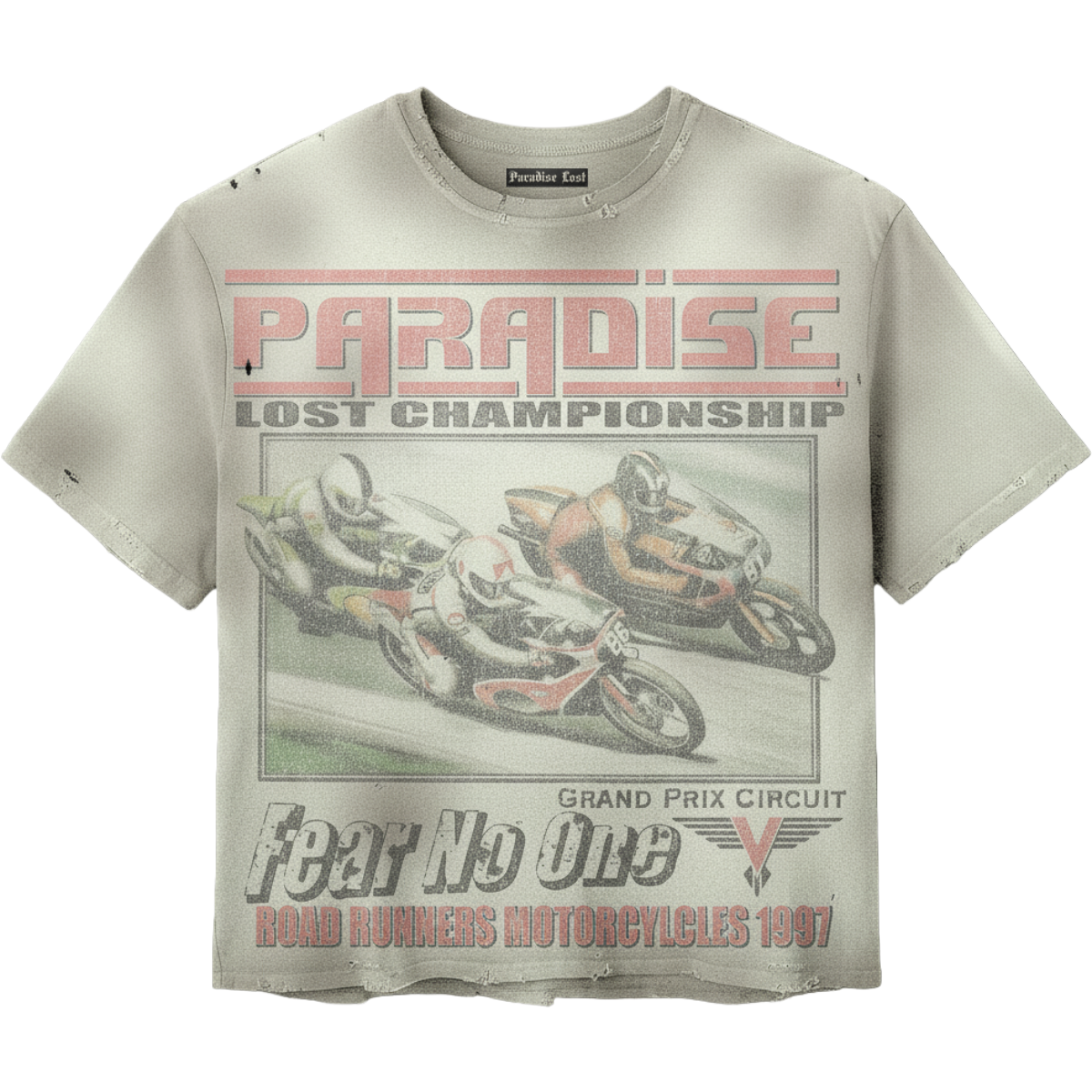 PARADISE 'GRAND PRIX' SS TEE (DRTY WHT)
