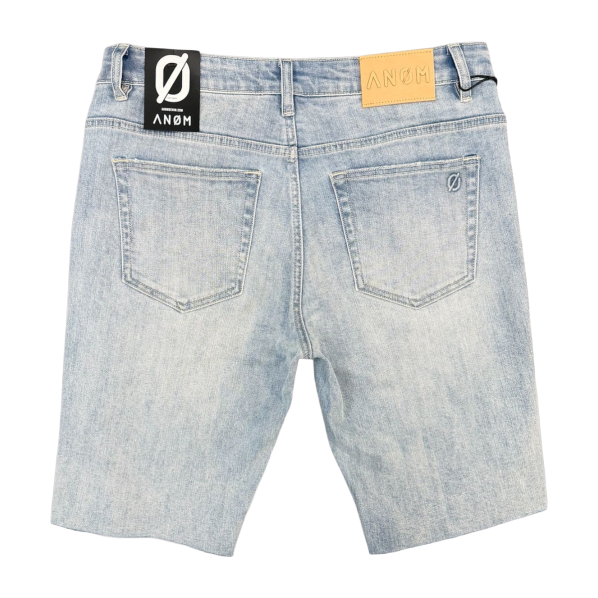 ANOM 'GHOST' DENIM SHORTS (ICE BLUE)