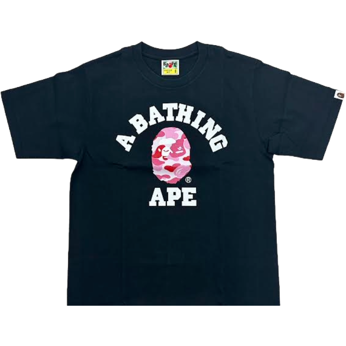 BAPE COLOR CAMO COLLEGE TEE - BLK/PNK (Copy)