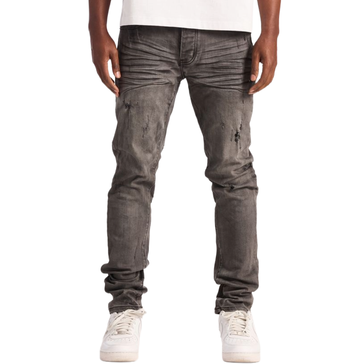 EMBELLISH 'DAVID' SKINNY DENIM (GRY)