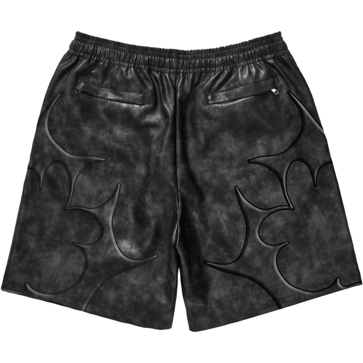 GALA 'SMUG' LEATHER SHORTS (BLK)